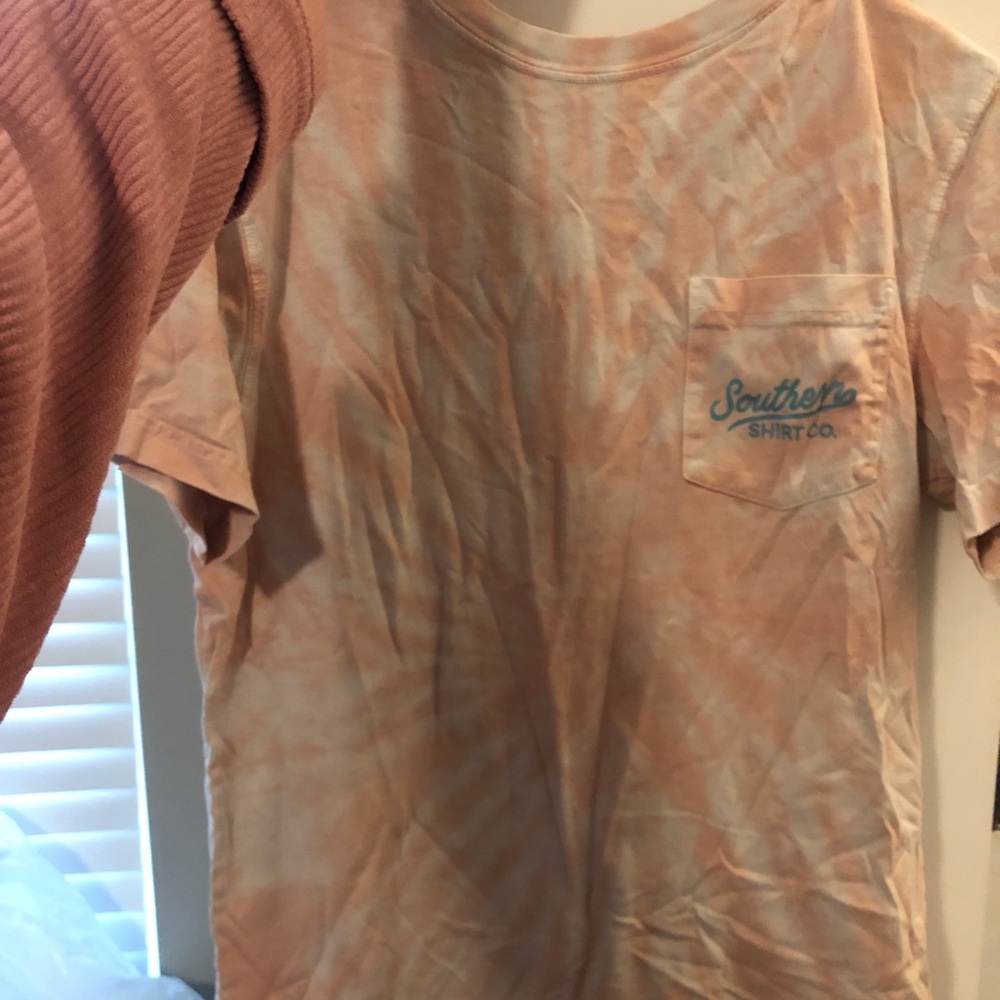 Pink tie-dye Southern shirt